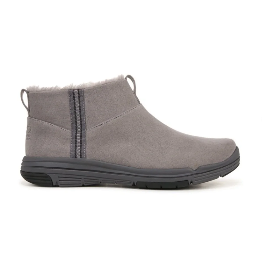 Ryka Water-Repellent Side-Zip Ankle Boots Faux Fur-Amber